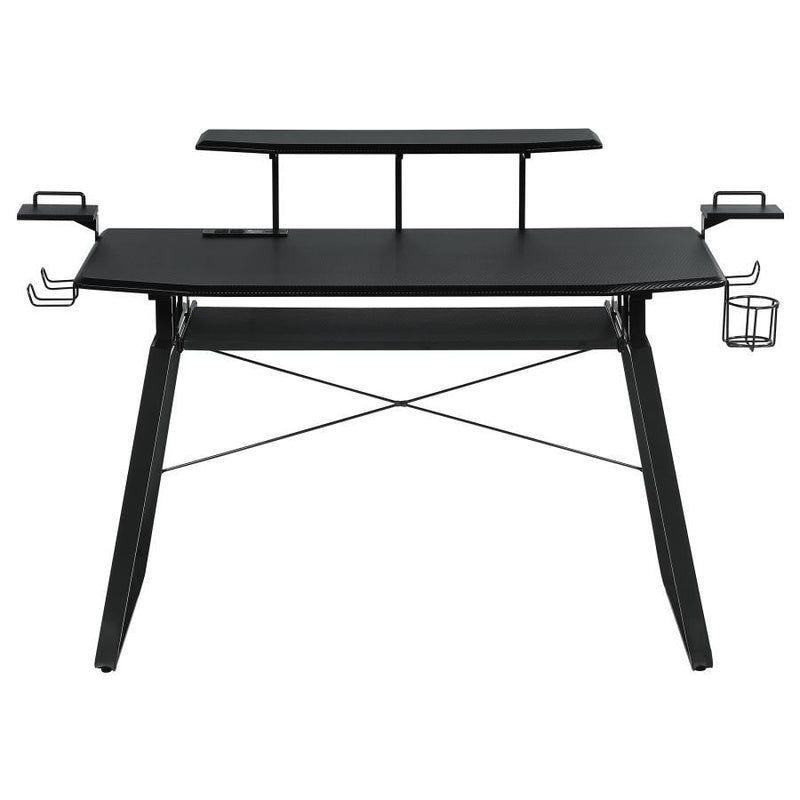 Alfie - Gaming Desk With USB Ports - Gunmetal - Grand Furniture GA