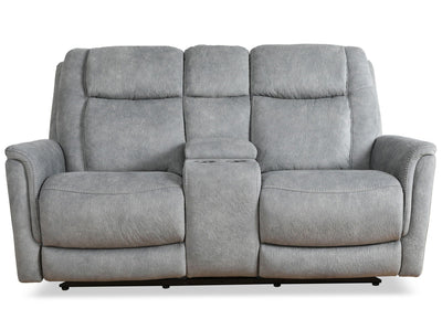 Linus - Power Zero Gravity Console Loveseat - Hudson