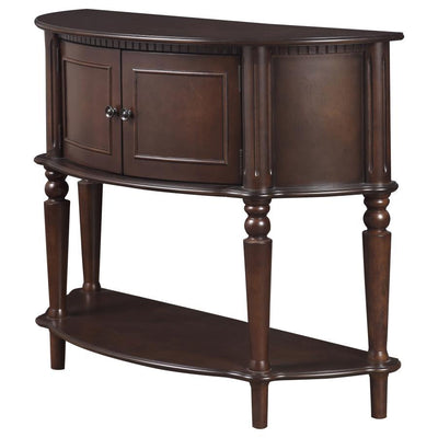 Brenda - Console Table With Curved Front - Brown.