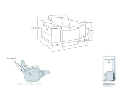 9762 - Power Reclining Chair - Reclining Chairs - Grand Furniture GA