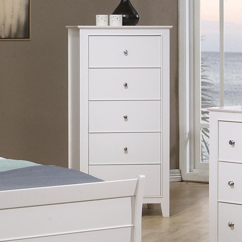 Selena - 5-Drawer Chest - Buttermilk - Accent Chests - Grand Furniture GA