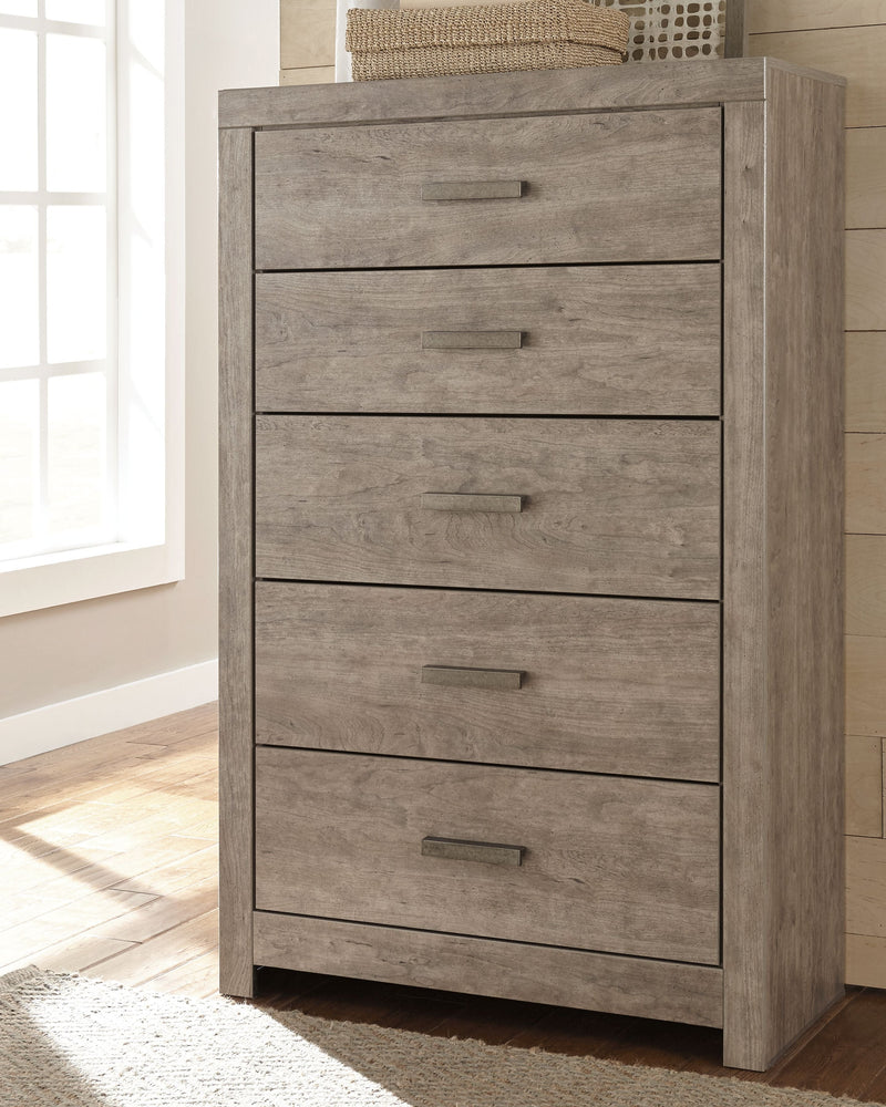 Culverbach - Gray - Five Drawer Chest.