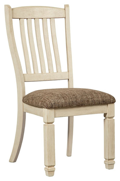 Bolanburg - Brown / Beige - Dining Uph Side Chair (Set of 2) - Rake Back.