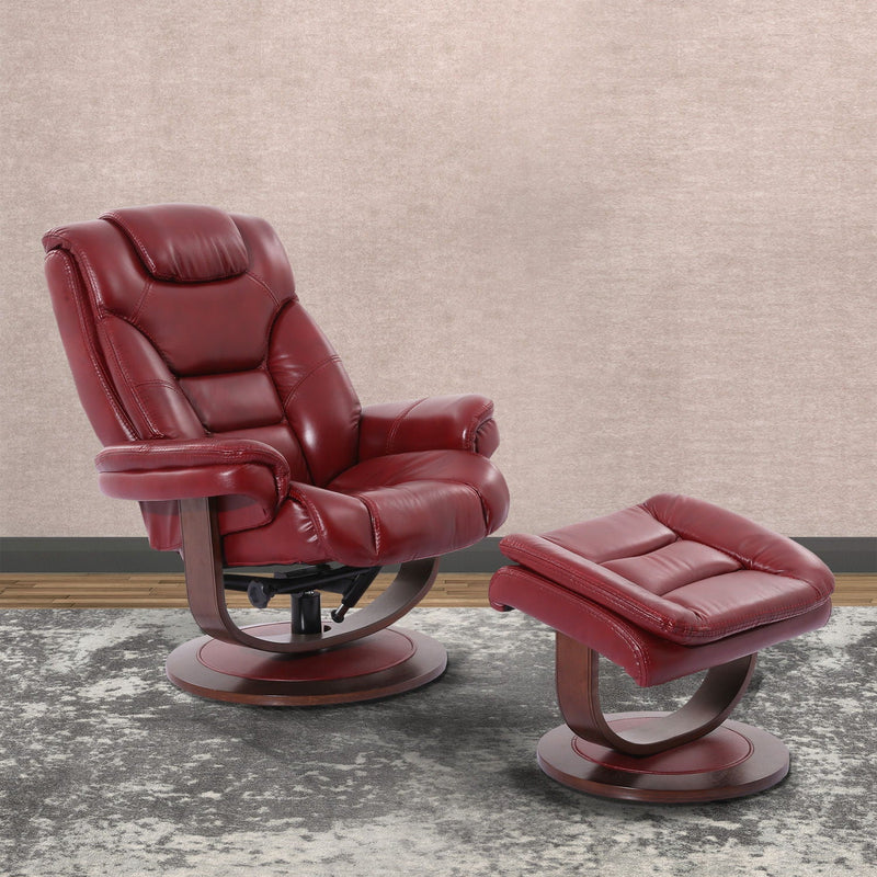 Monarch - Manual Reclining Swivel Chair and Ottoman