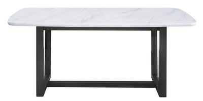 Madan - Dining Table - Marble Top & Weathered Gray Finish