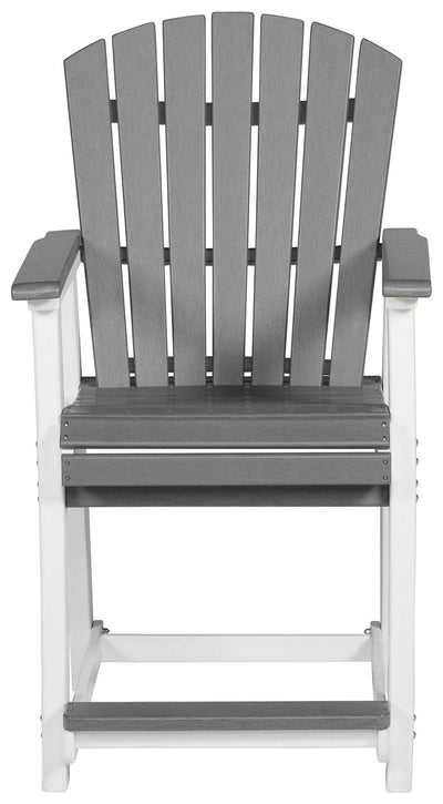 Transville - Gray / White - Barstool (Set of 2).