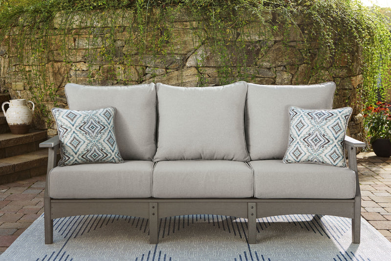 Visola - Gray - Sofa With Cushion.