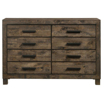 Woodmont - 8-Drawer Dresser - Rustic Golden Brown - Grand Furniture GA