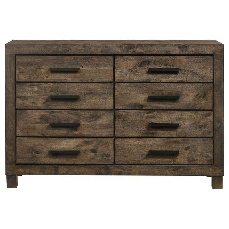 Woodmont - 8-Drawer Dresser - Rustic Golden Brown - Grand Furniture GA