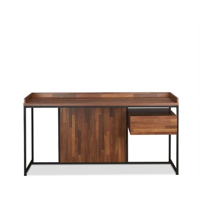 Sara - Desk - Walnut & Sandy Black - Grand Furniture GA