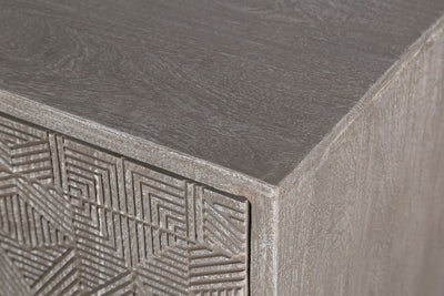 Crossings Serengeti - TV Console - Sandblasted Fossil Grey