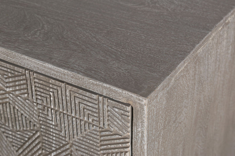 Crossings Serengeti - TV Console - Sandblasted Fossil Grey