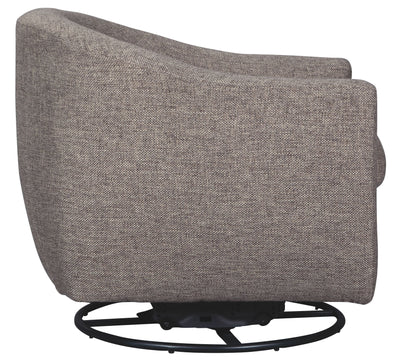 Upshur - Taupe - Swivel Glider Accent Chair.