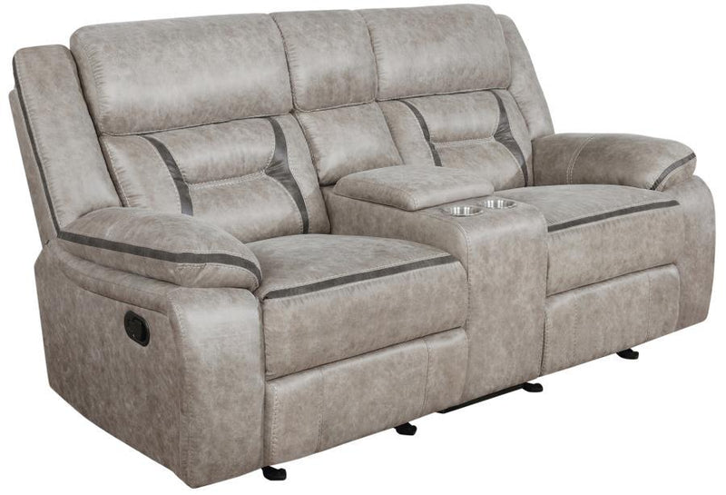 Greer - Glider Loveseat W/ Console