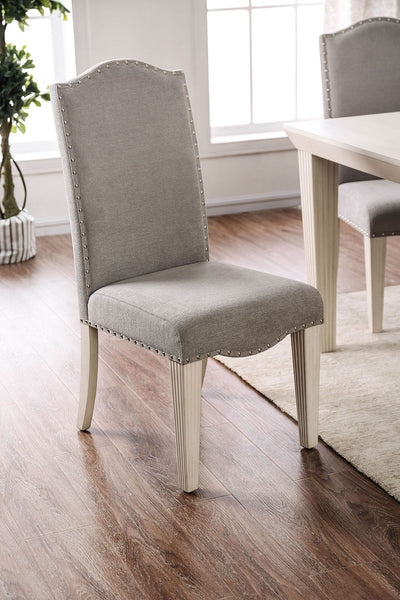 Daniella - Side Chair (Set of 2) - Antique White / Gray - Grand Furniture GA