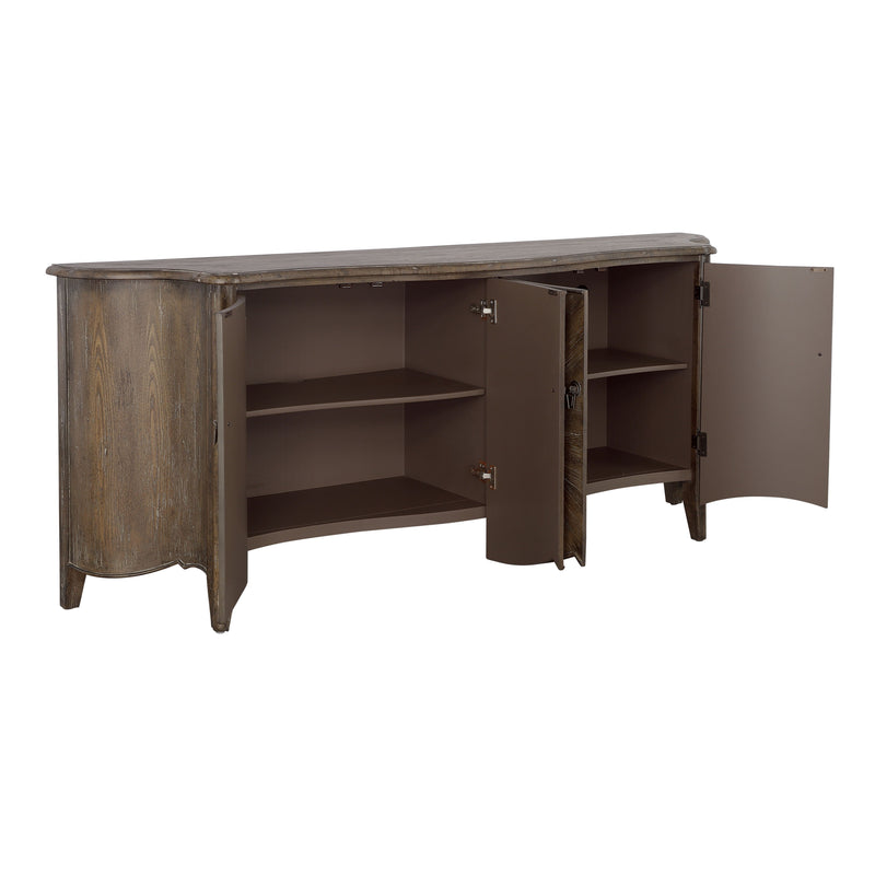 Fowler - Four Door Credenza - Aged Mixed Browns.