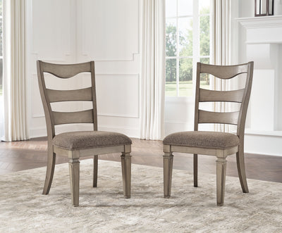 Lexorne - Gray - Dining Uph Side Chair (Set of 2)