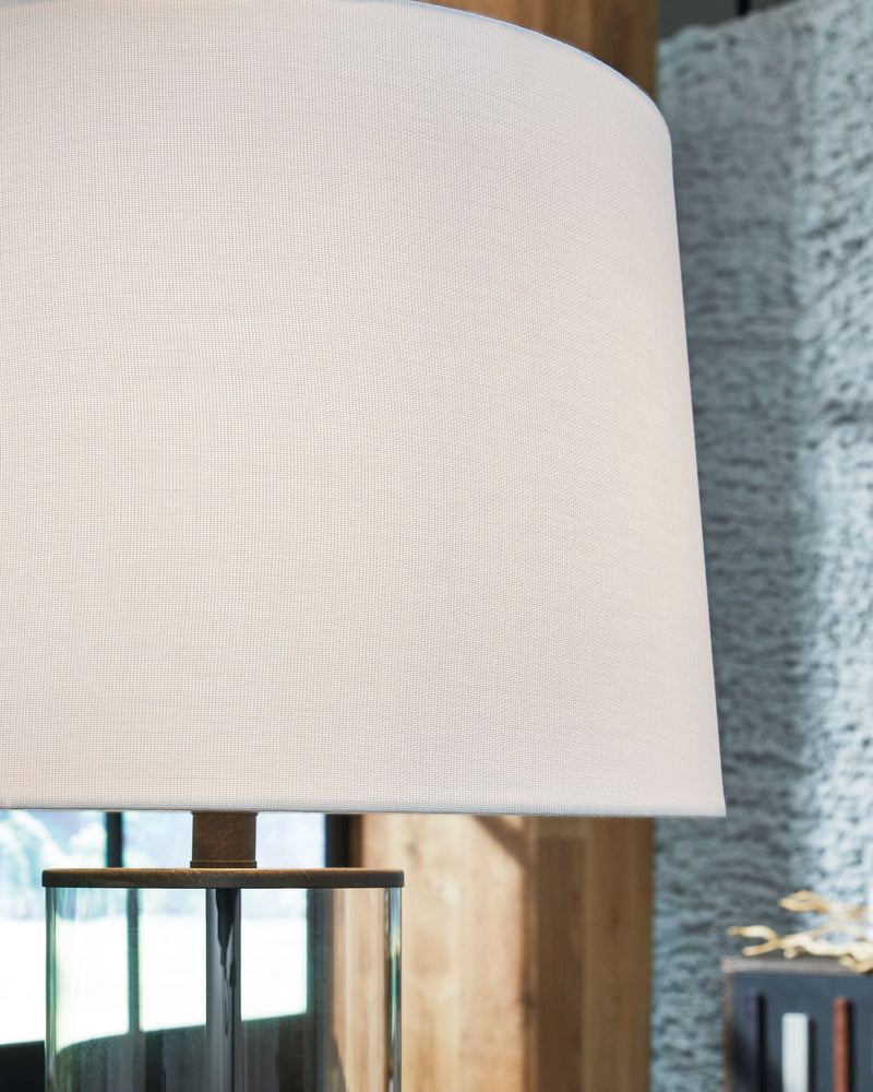 Wilmburgh - Clear / Bronze Finish - Glass Table Lamp (Set of 2).