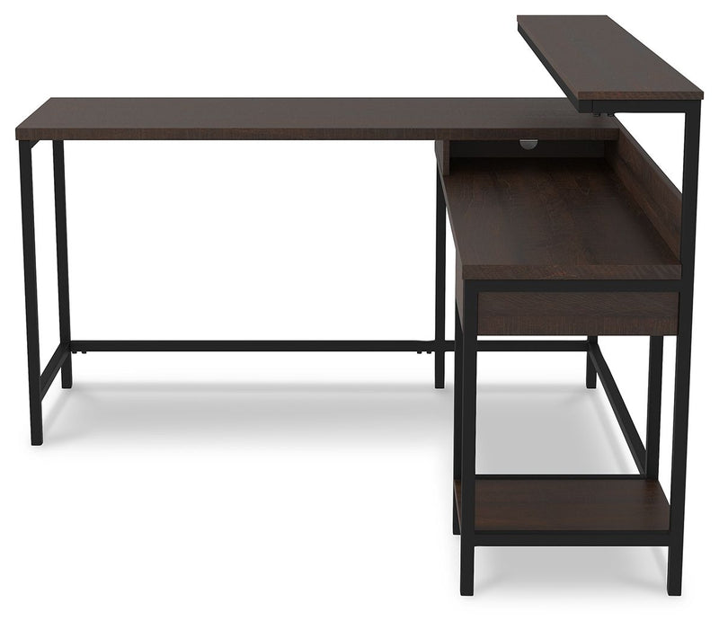 Camiburg - Warm Brown - L-desk With Storage.