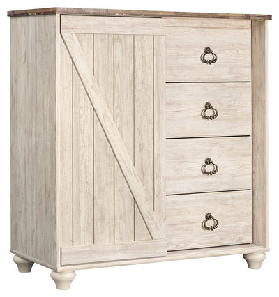 Willowton - Whitewash - Dressing Chest.