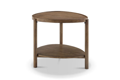 Hadleigh - Shaped Accent End Table - Honey.