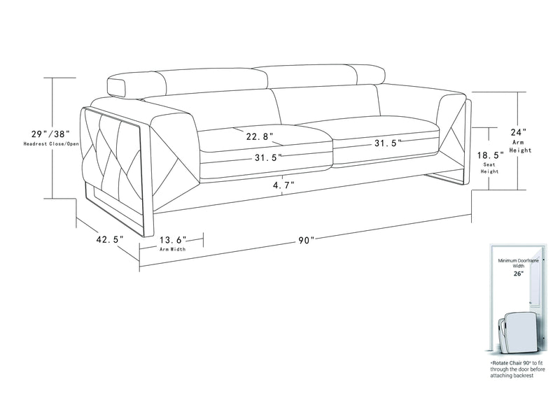 903 - Sofa Set - 3 Piece Living Room Sets - Grand Furniture GA