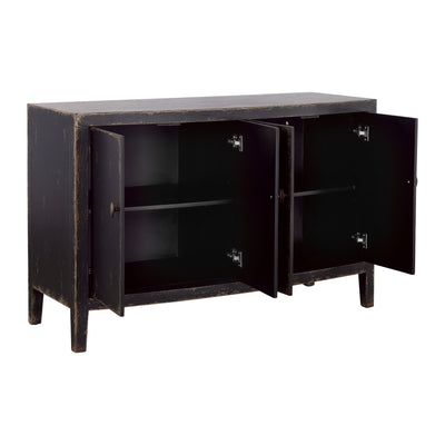 Gibson - Four Door Credenza - Coal & Brown.