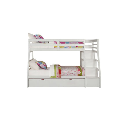 Jason - Twin Over Full Bunk Bed - White - 65"