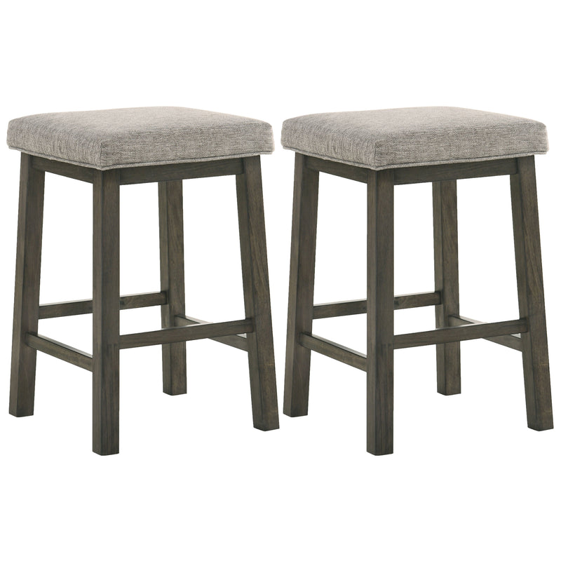 Churon - Bar Stool (Set of 2) - Dark Brown