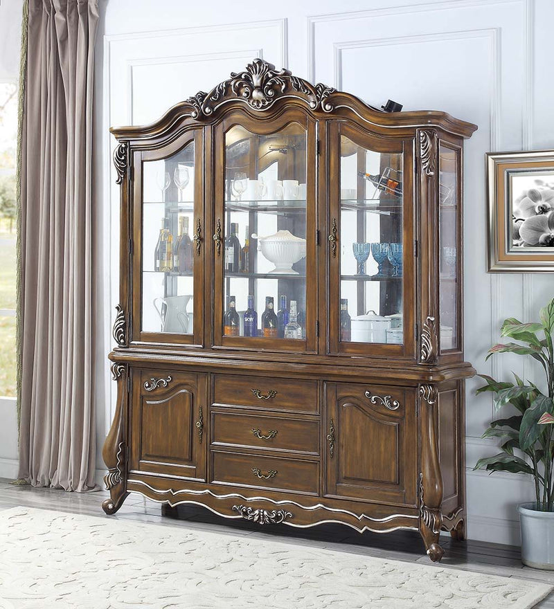 Latisha - Hutch & Buffet - Antique Oak Finish