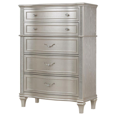 Evangeline - 6-Drawer Chest - Silver Oak.