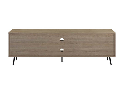 Wafiya - TV Stand - Rustic Oak, White & Black Finish - Grand Furniture GA