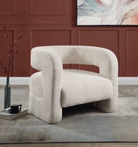 Yitua - Accent Chair - White Teddy Sherpa - Grand Furniture GA