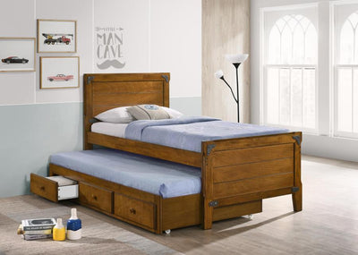 Granger - Twin Captain's Bed With Trundle - Rustic Honey - Grand Furniture GA