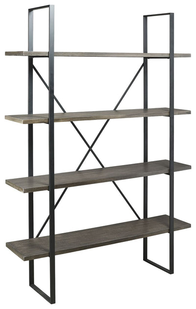 Gilesgrove - Black / Gray - Bookcase.