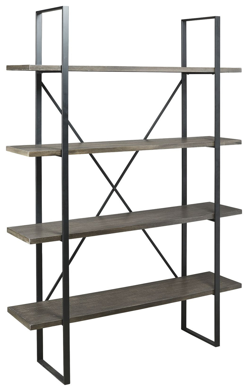 Gilesgrove - Black / Gray - Bookcase.