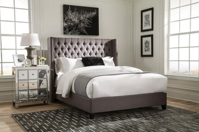 Bancroft - Demi-wing Upholstered Bed - Upholstered Beds - Grand Furniture GA