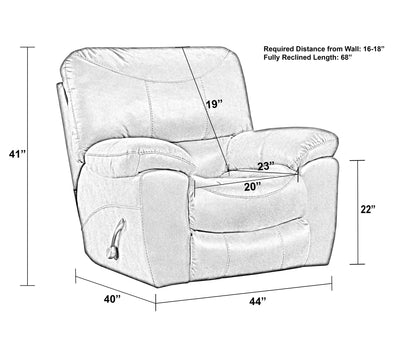 Trent - Power Recliner - Charcoal