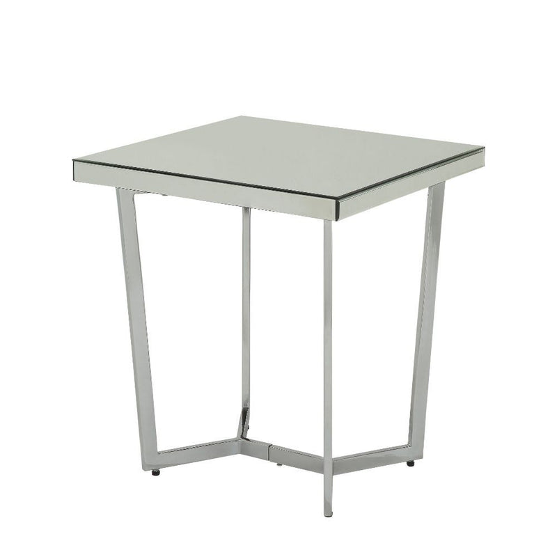 Hastin - End Table - Mirrored & Chrome - Grand Furniture GA