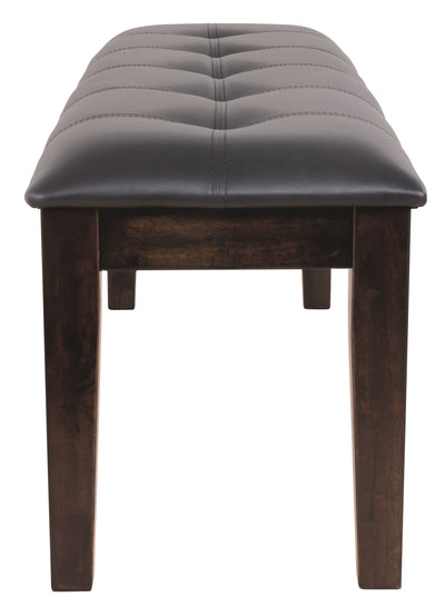 Haddigan - Dark Brown - Large Uph Dining Room Bench.