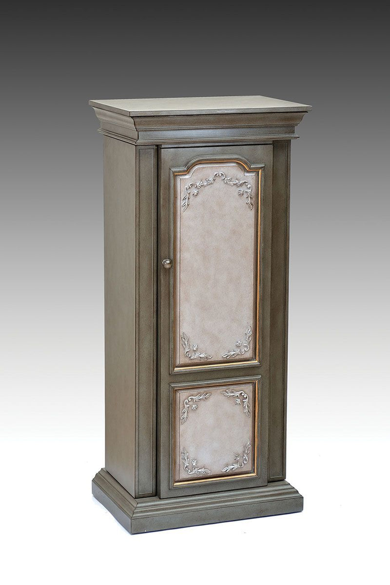 Riker - Jewelry Armoire - Antique Gray & Antique Beige - Grand Furniture GA