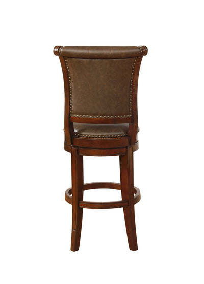 Granville - Swivel Bar Height Stool (Set of 2) - Brown - Grand Furniture GA