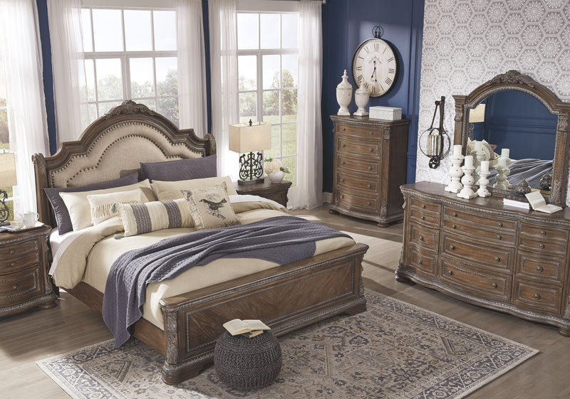 Charmond - Upholstered Sleigh Bed - Upholstered Beds - Grand Furniture GA