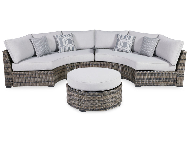 Harbor Court - Dark Gray - 3 Pc. - Sectional Lounge Set.