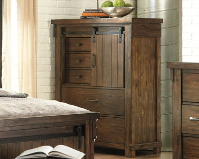 Lakeleigh - Brown Dark - Five Drawer Chest