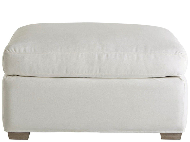 Malibu - Slipcover Ottoman - Special Order - White