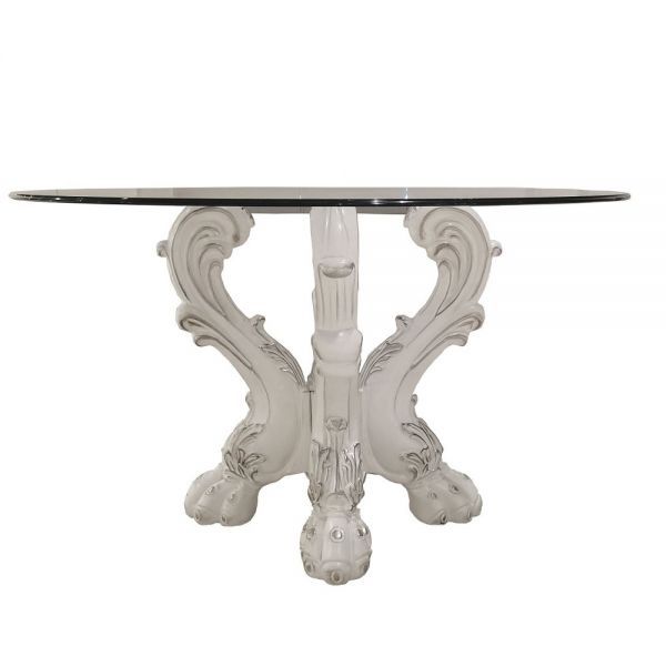 Dresden - Dining Table 33"L - Bone White Finish - Grand Furniture GA