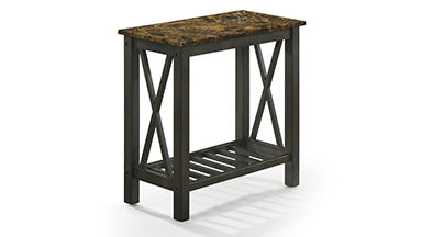 Eden - Chairside Table - Espresso - Wood.