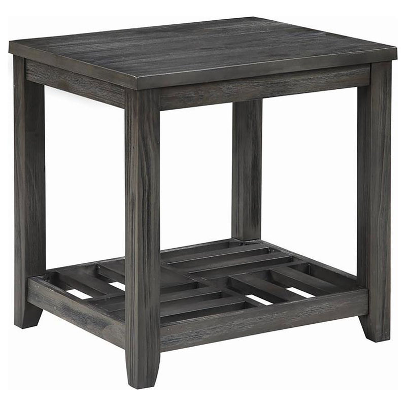 Cliffview - 1-Shelf Rectangular End Table - Grey.