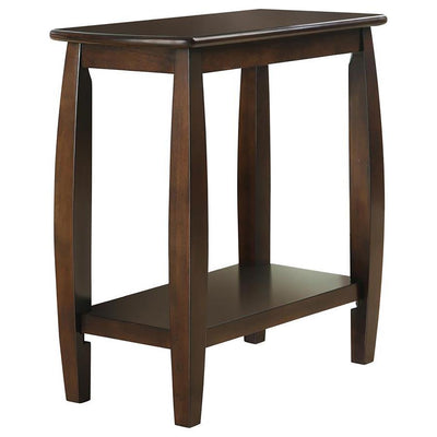 Raphael - 1-Shelf Chairside Table - Cappuccino.